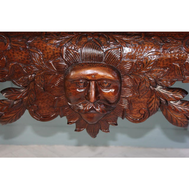 Antique Irish Mahogany Serving Table For Sale - Image 3 of 14