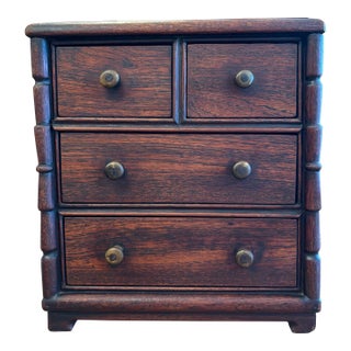 19th Century English Salesman’s Sample Mahogany Chest of Drawers For Sale