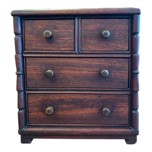 19th Century English Salesman's Sample Mahogany Chest of Drawers