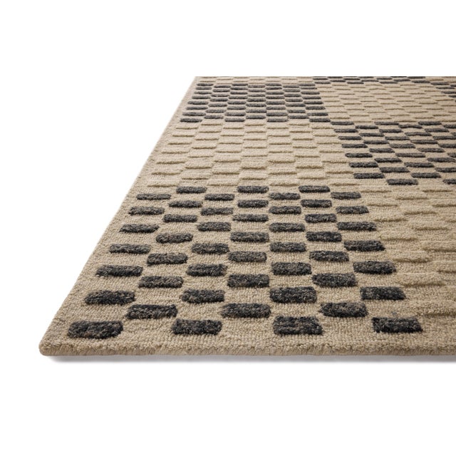 Contemporary Chris Loves Julia x Loloi Bradley Beige / Midnight 5'-0" x 7'-6" Area Rug For Sale - Image 3 of 6