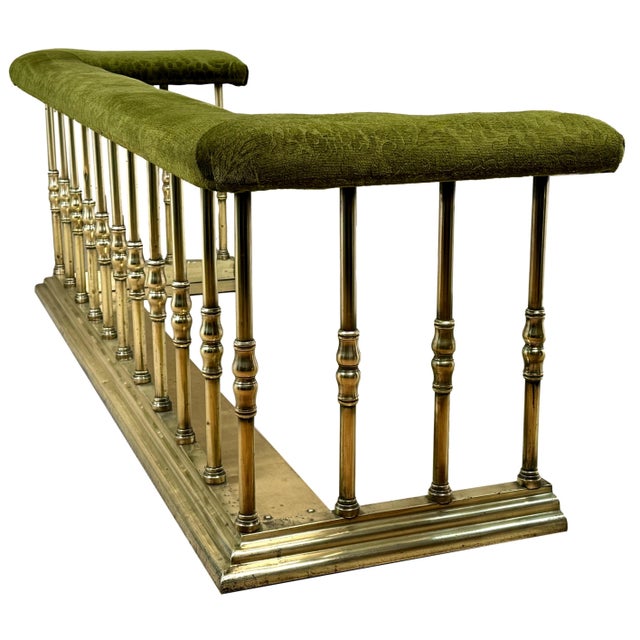 Large Brass Club Fender, 1860s For Sale - Image 9 of 13