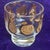 Mid century modern lowball glasses - set of 4 Culver Florentine with 22K gold Various fruit patterns