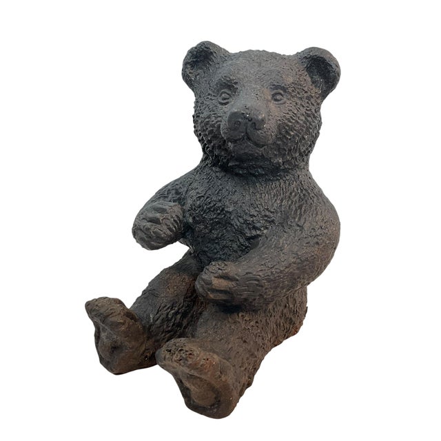 Early 20th Century Cast Metal Bear Bookends- Set of 2 For Sale - Image 13 of 15