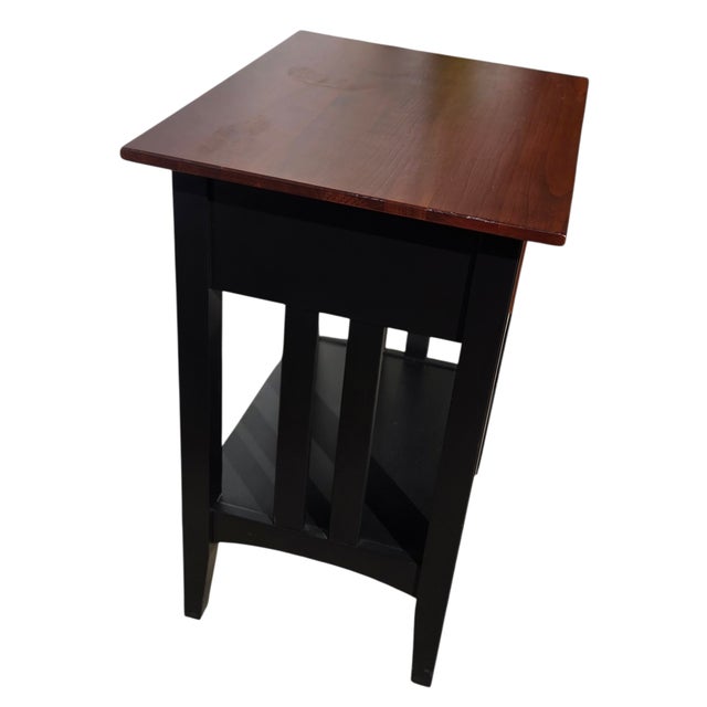 Ethan Allen 1990s Ethan Allen American Impressions Nightstand End Side Table Mission Arts Crafts For Sale - Image 4 of 12