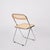 Castelli Straw and Chrome Plia Chair by Giancarlo Piretti for Castelli, 1970s For Sale - Image 4 of 16