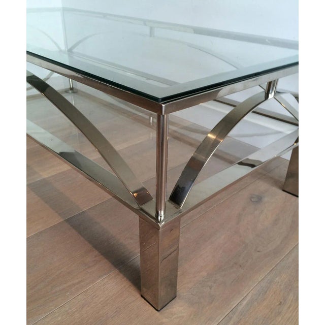 Mid-Century Modern Design Chrome Coffee Table, circa 1960 For Sale - Image 3 of 13
