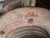 Large Industrial Wooden Pulley Wheel With Vintage Stenciled Lettering — 30” For Sale In Dallas - Image 6 of 10