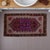 Vintage Kars Small Rug 1.6x2.9 Ft Turkish Wool Door Mat Bath Entry Pink Brown This captivating vintage Kars small rug...