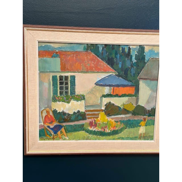 Carl Magnus Lindqvist, Summer Cottage, 1960s, Oil on Canvas, Framed For Sale - Image 12 of 18