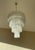 Mid-Century Modern Tubular Clear Murano Glass Chandelier For Sale - Image 3 of 6