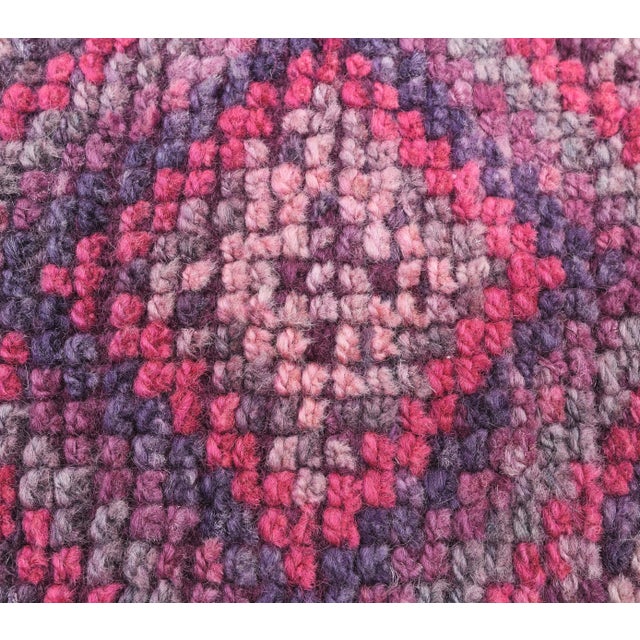 Pink Vintage Turkish Hand-Knotted Runner For Sale - Image 8 of 9
