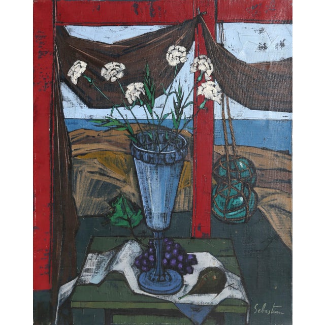 Oceanside Still Life Gerard Sebastian Year: circa 1970 Size: 20 in. x 16 in. Oil on canvas, signed l.r.