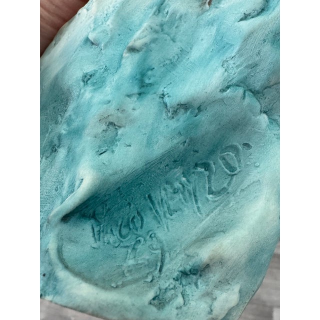 Italian Handcrafted and Signed Female Bust in Ceramic For Sale - Image 12 of 13