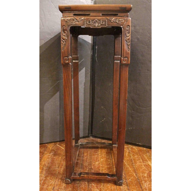 Brown Circa 1880 Ming Style Chinese Export Rosewood Plant Stand Pedestal For Sale - Image 8 of 8