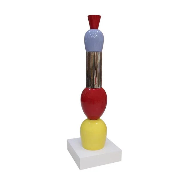 Ceramic Alessandro Mendini, Contemporary Totem, 2000s, Colored Ceramic For Sale - Image 7 of 7