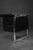 Mid-Century Modern Mid-Century Danish Modern Minimalist Black Oak Desk with Chrome Base, 1970s For Sale - Image 3 of 18