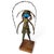 1960s Harold Einhorn MCM Brutalist Sculpture 20.5" Glass Metal Girl Skipping Rope For Sale - Image 14 of 15
