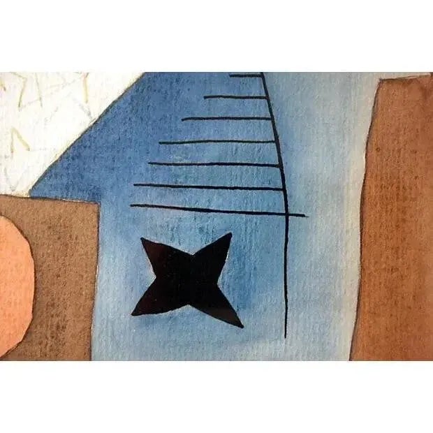 1975 Ellwood Graham Signed Abstract Surrealist Watercolor (Listed Artist) For Sale - Image 6 of 8