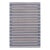 Rug & Kilim’s Contemporary Dhurrie Rug in Blue and Cream With Stripes For Sale