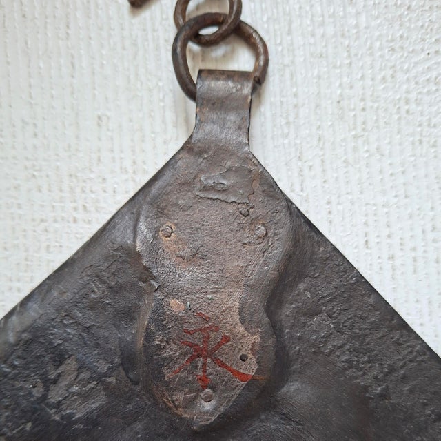 Antique Japanese Sign with Wooden Jizai Kagi Fish, 1890s For Sale - Image 12 of 13