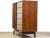 Refinished Walnut Mid Century Dresser Armoire For Sale - Image 4 of 11