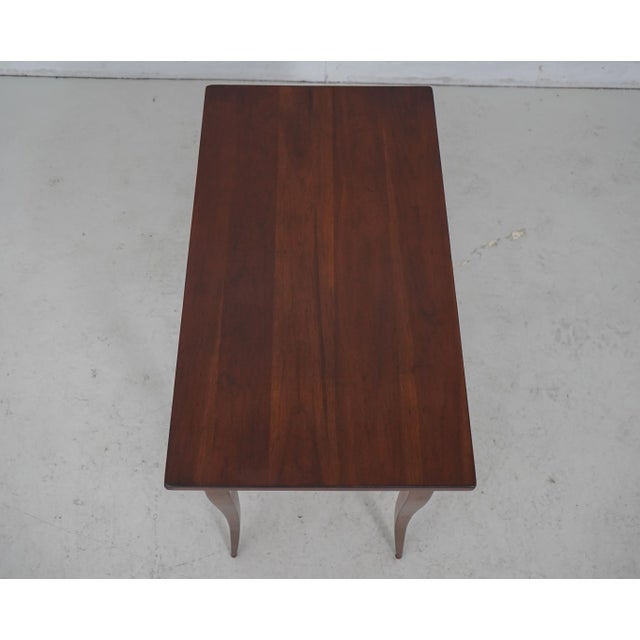 1990s Southampton Solid Cherry 1 Drawer Country Lamp Table For Sale - Image 5 of 13