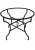 Metal Contemporary White Round Iron Table With Mosaic Artwork For Sale - Image 7 of 8