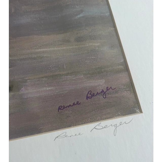 Purple Vintage Renee Berger Limited Print Signed For Sale - Image 8 of 8