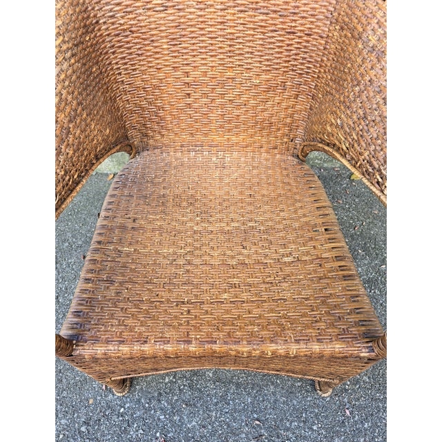 Wood Arts & Crafts Chair in Wicker and Rattan from Dryad & Co, 1910 For Sale - Image 7 of 18