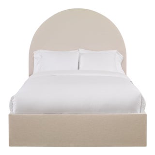 Poppy King Bedframe, Gelam Linen For Sale