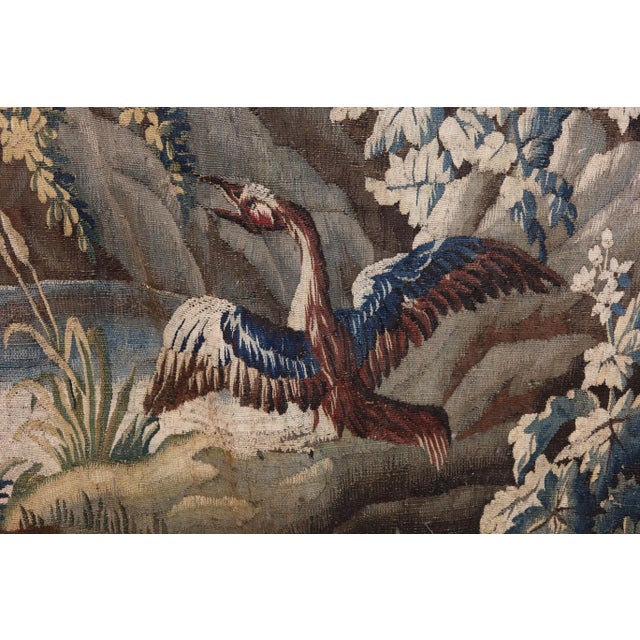 Large Aubusson Tapestry, 1700s For Sale - Image 4 of 18