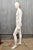 Late 20th Century Male Fiberglass White Matte Finish Full Body Display Mannequin by Almax (A) For Sale In Philadelphia - Image 6 of 12