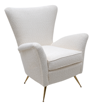 Art Dèco Italian Lounge Armchair attributed to Gio Ponti, 1950s