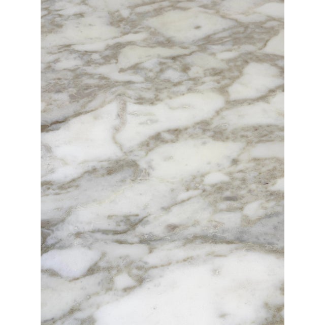 White Early Production Knoll Saarinen Tulip Top with Marble Top For Sale - Image 8 of 12