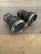 Pair of vintage leather wrapped military binoculars, made in Paris. Likely used in WW2, these vintage binoculars are in...