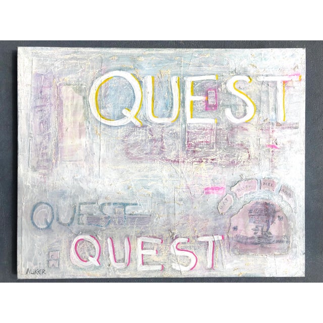 Contemporary Contemporary Original Mixed Media Abstract Artwork by Cassandra Auker For Sale - Image 3 of 7