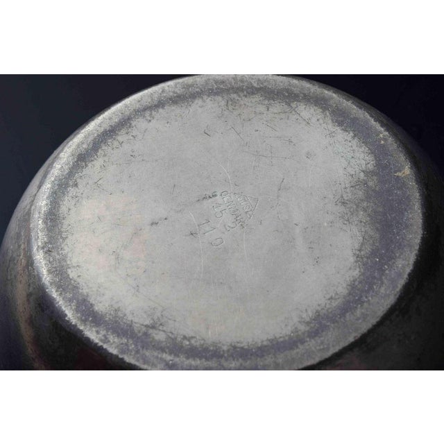 Pewter Casserole with Bamboo Handle from Just Andersen, Denmark, 1930s For Sale - Image 4 of 5
