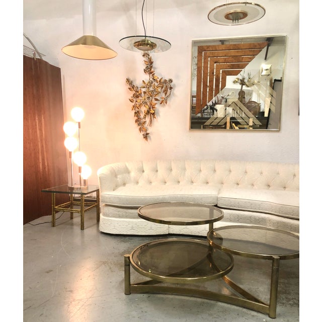 Henredon White Damask Sofa Dorothy Draper Chairish