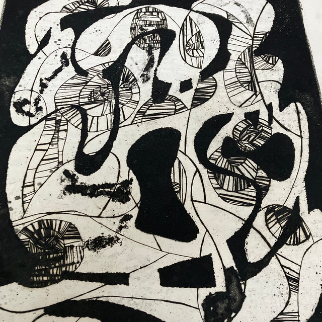 Original 15 x 17.5 lithograph on paper unsigned Overall size of paper (aged & stained) 17.5 x 22 unframed