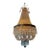 Vintage Chandelier- Extraordinary French Montgolfière Empire-Brass & Crystal Basket Chandelier For Sale