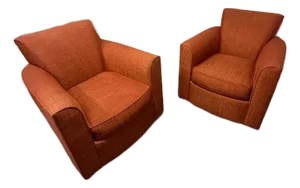 Pair Donghia Swivel Chairs