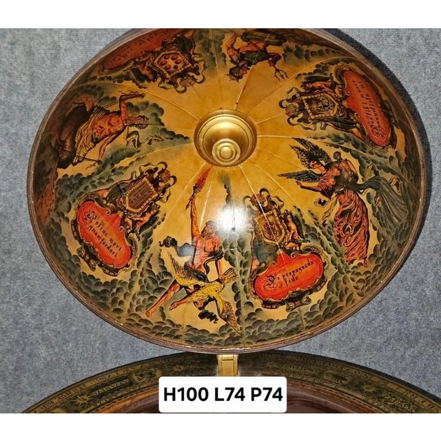 Globe Bar on Turned Wooden Base For Sale - Image 9 of 10