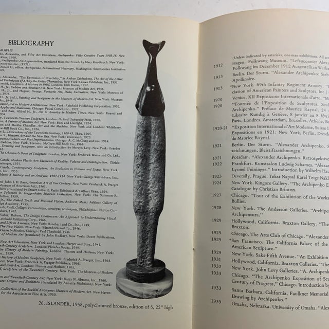 Green 1970 Archipenko the American Years 1923-1963 For Sale - Image 8 of 9
