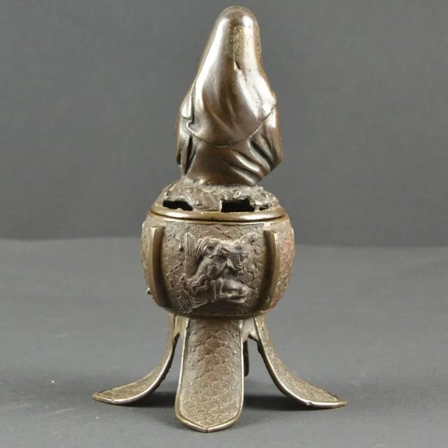 Censer with the Image of the God of Fortune Ebisu, Japan, 19th Century For Sale - Image 5 of 12