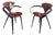 1960s Pair of Cherner Style Pretzel Armchairs For Sale