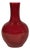 Vintage Chinese Oxblood Porcelain Vase with Long Neck and Baluster Form For Sale