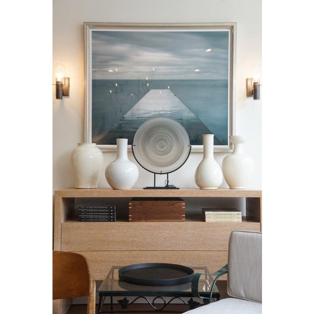 Mid-Century Modern Hamptons Console, Oil-Rubbed Teak For Sale - Image 3 of 3