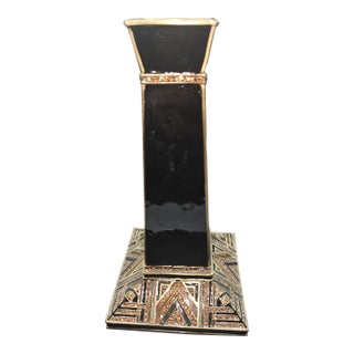 Vintage Michael Hero Enameled Candlestick For Sale