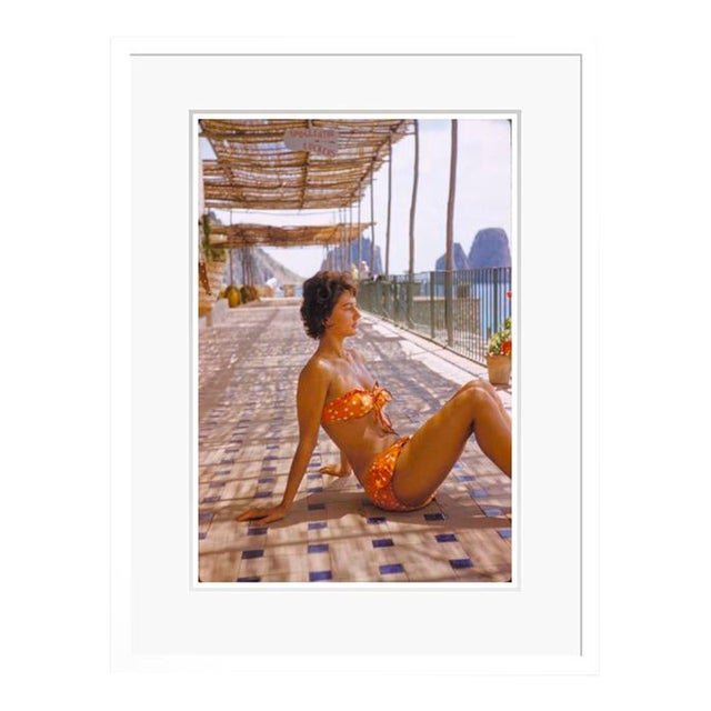 Capri Fashion 1959 by Toni Frissell Framed For Sale