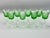 Vintage Emerald Green Cut Crystal Wine Glasses from Cristalería San Carlos, Argentina, 1950s, Set of 8 For Sale - Image 6 of 18